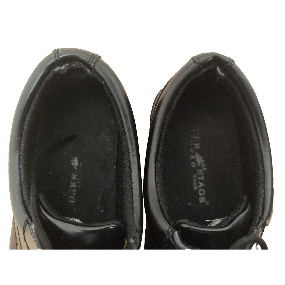 Deer Stags TIMES black‎ leather plain toe lace up oxford men's size US 9.5 M